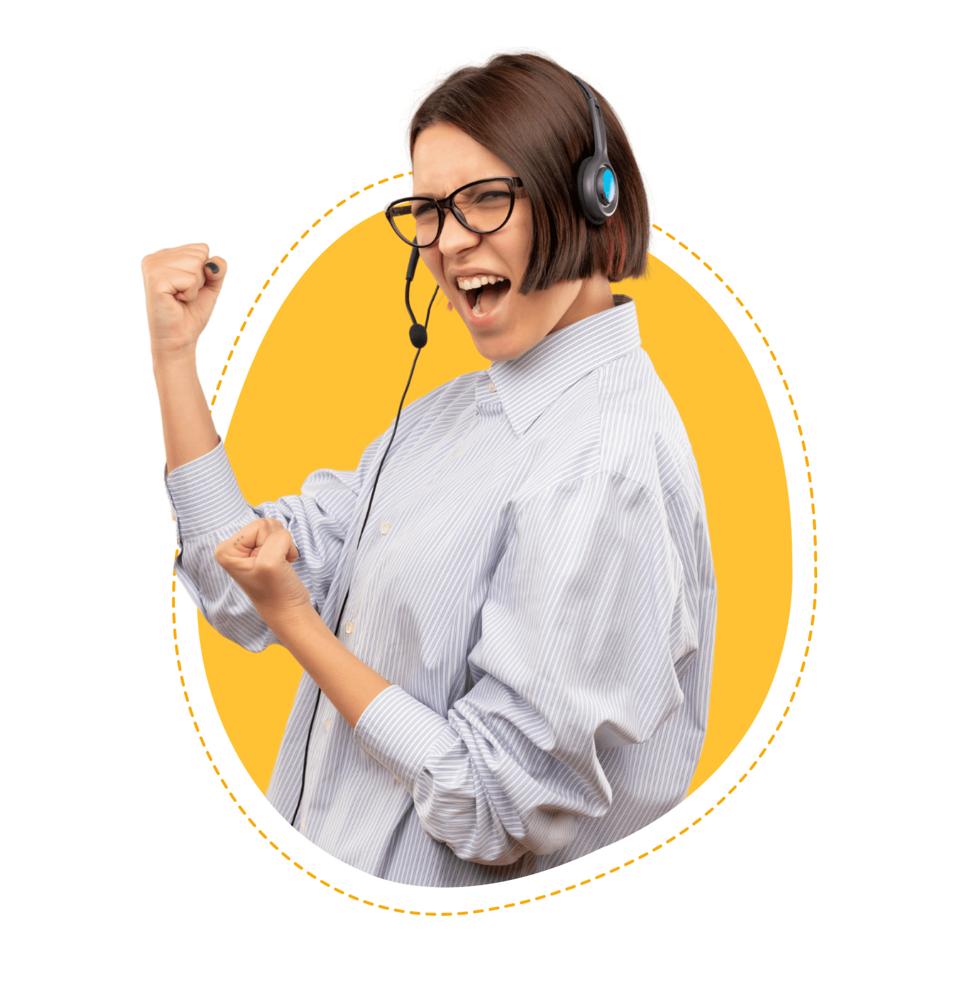 Estudiante sonriendo